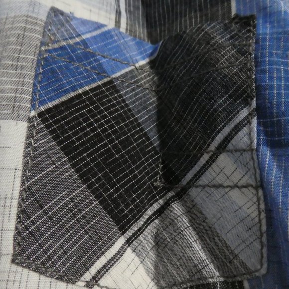 BURNSIDE, 6x, casual button down plaid shirt, BNWOT - Picture 8 of 13